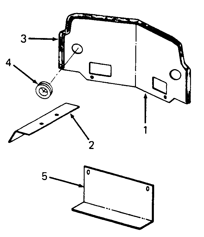 Baffle Diagram and Parts List for 1610 0350042U-135393100-135393399-136393100 Cub Cadet Lawn Tractor